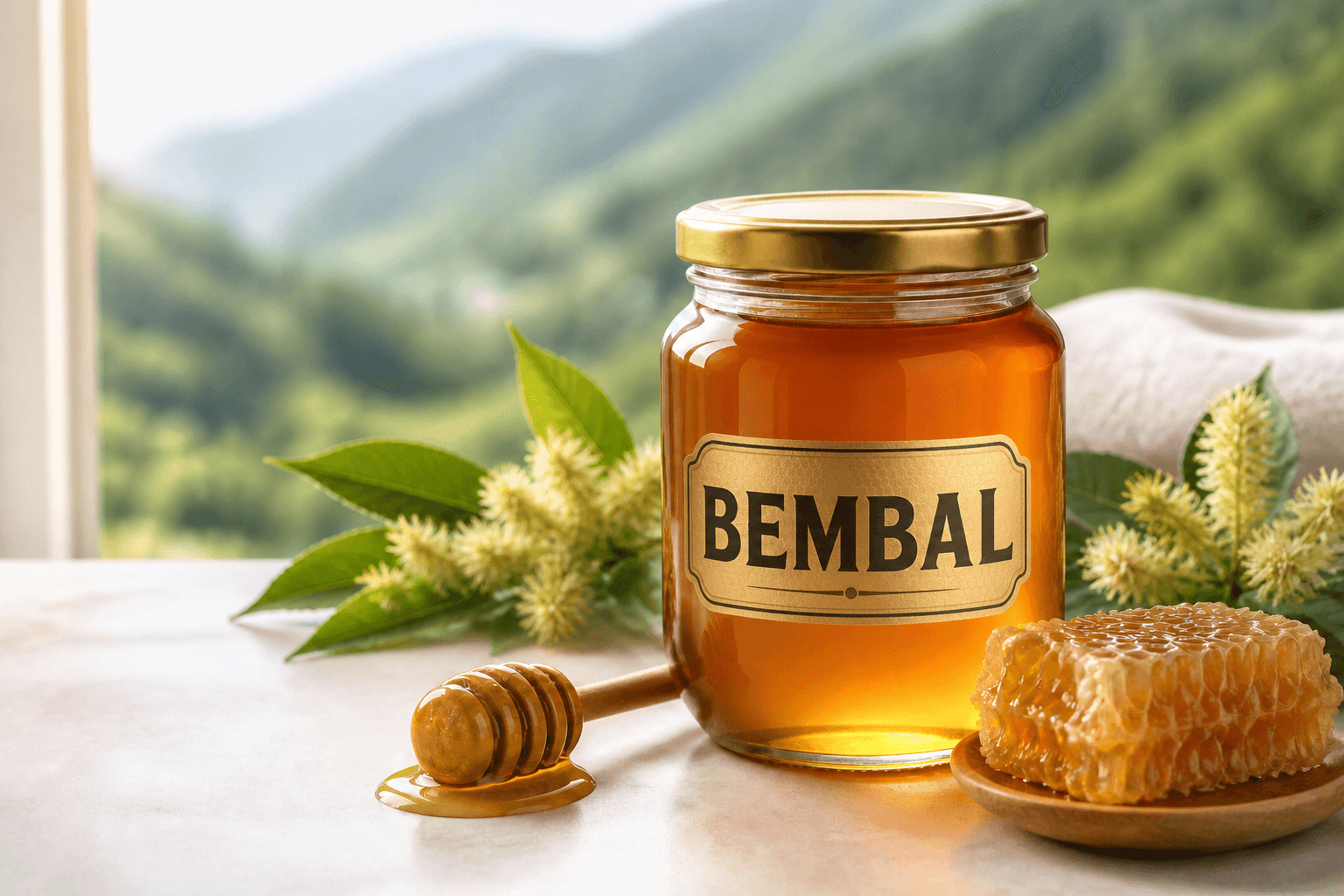 Bembal doğal bal kavanozu